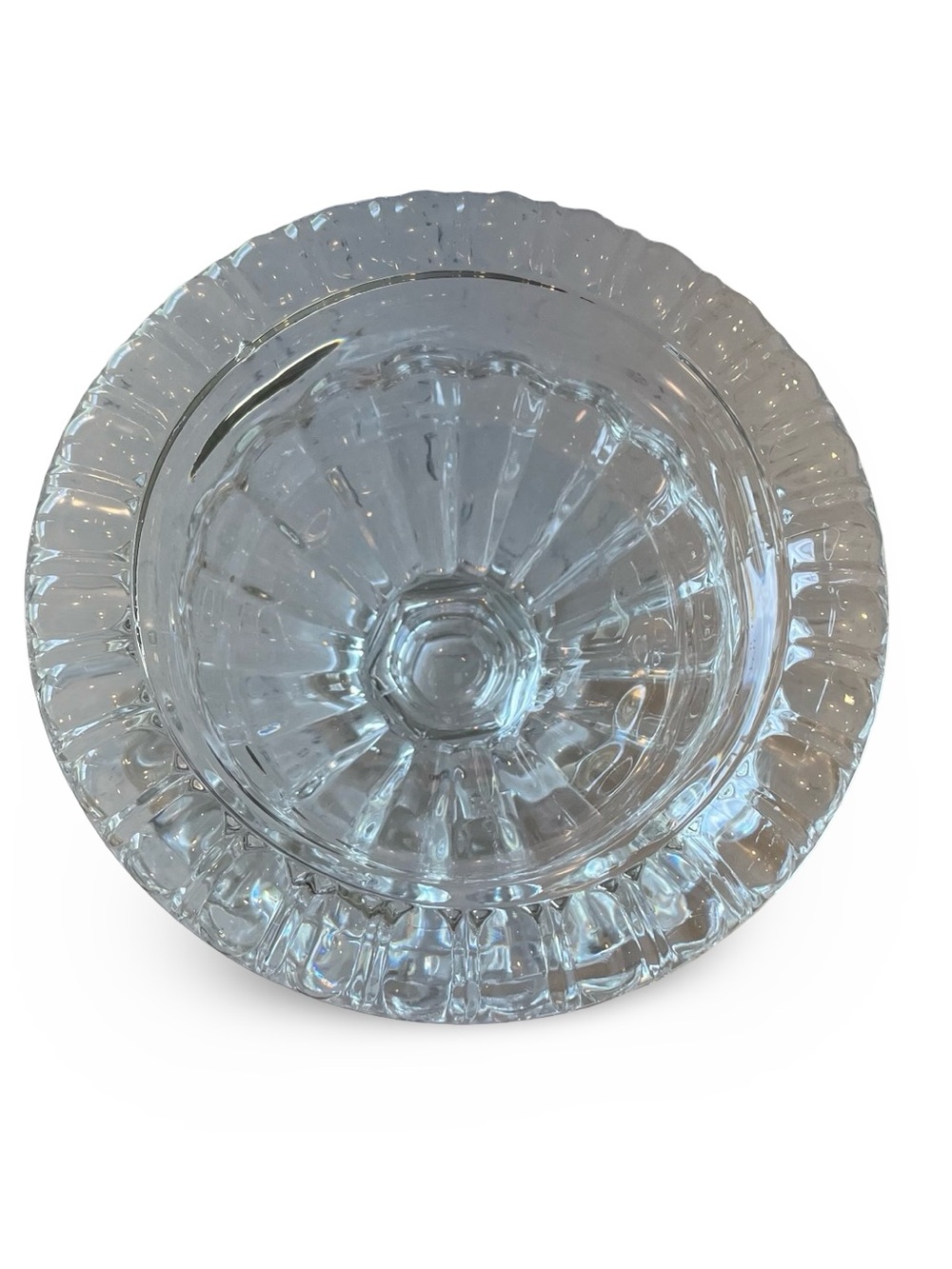 Anthropologie Iris Pressed Glass Compote 6” - Picture 5 of 8